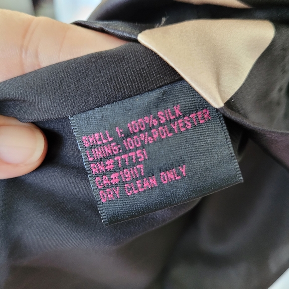 Vintage Betsey Johnson Black Silk Polka Dot Dress Size 4 - Picture 8 of 8